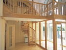 Traditional Wooden Spiral Staircase