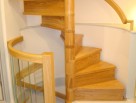 Spiral Stairs with handrail hung off wall