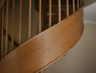 Wooden Spiral Stair with Solid Side String
