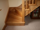 kited wooden staircase