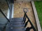 External Metal Straight Staircase