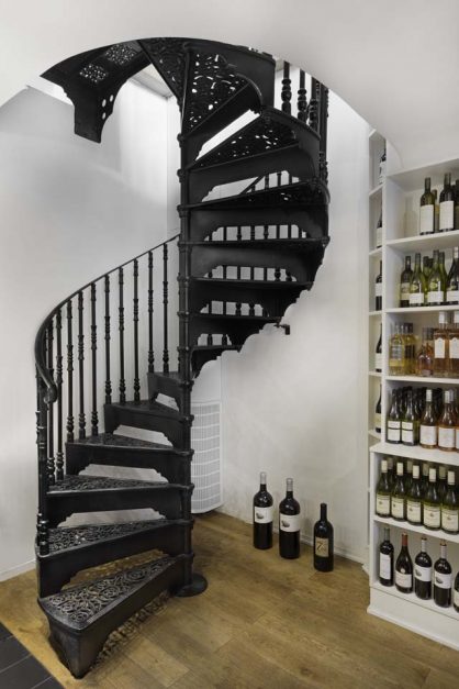 Stockholm Wine Bar Spiral Staircase